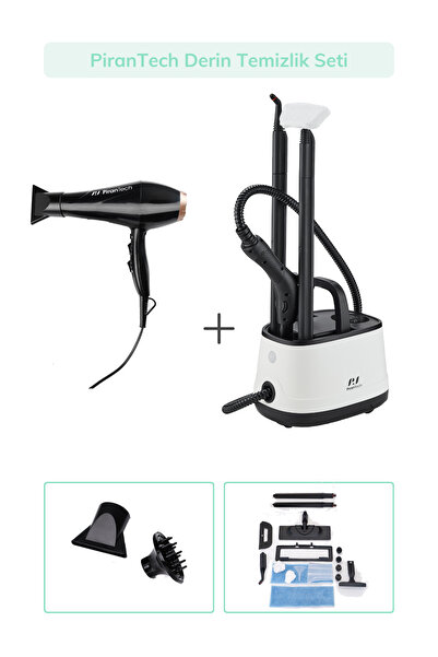 PiranTech CB-101A Buharlı Temizlik Makinası / KS224 Profesyonel Fön Makinesi