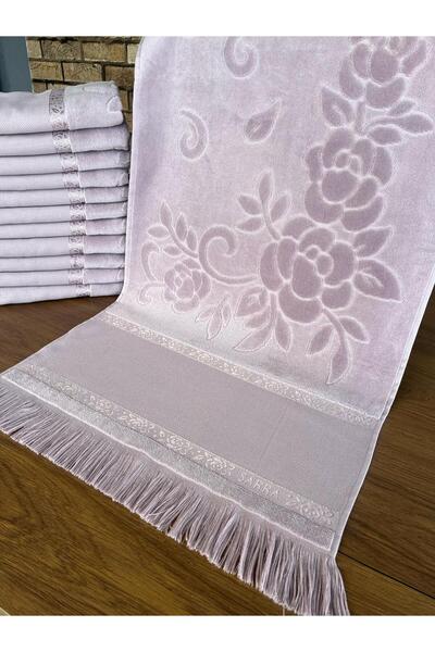 sarra 50x90см SARRA ETAMİN SAÇAKLI HAVLU - MÜRDÜМ