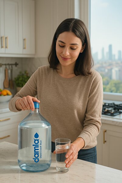 Damla 15 Lt Boş Cam Damacana