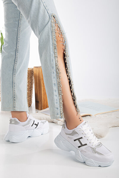 ayakkabıhavuzu Tenis alb argintiu