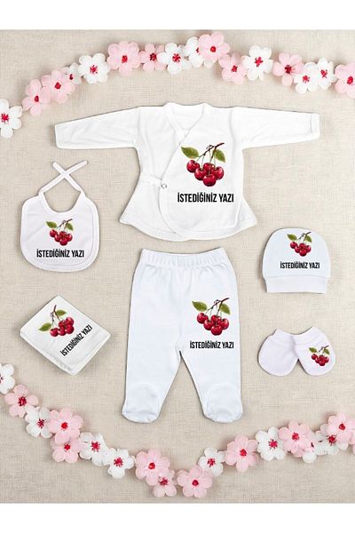 lili hediyelik Cherry Baby Hospital Release Baby Girl Baby Boy Hospital Release Newborn Baby Clothes