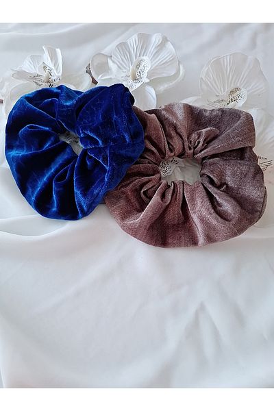 İPAR AKSESUAR Pack of 2 Small Velvet Elastic Buckles