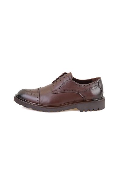 Desa Axox Brown Men's Leather Classic Shoes