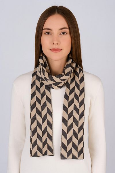 Sebir Moda Patterned Knitwear Scarf