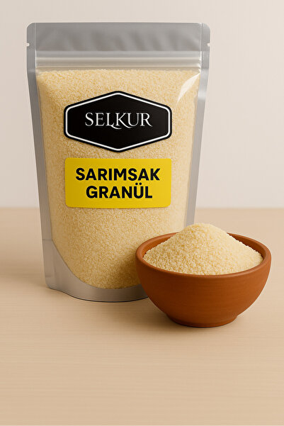 SELKUR Sarımsak Granül 1kg Organik & Lezzetli Ince Kıyım