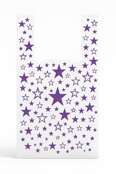 ÇABUKLAR Star Patterned Athlete Type Bio Bag (20X30 cm)