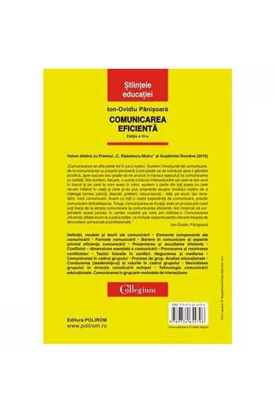 Polirom Effective Communication. Ed. IV - Ioan-Ovidiu Painisoara