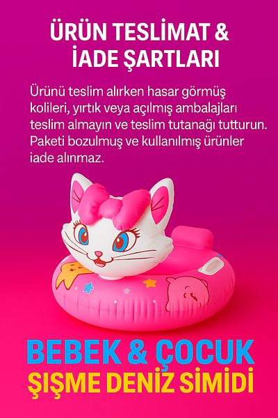 Avantaj Kapıda Baby Kids Inflatable Sea Ring 0-4 Years 20kg Swimming Pool with Supported Handle Beach Toy with Seat