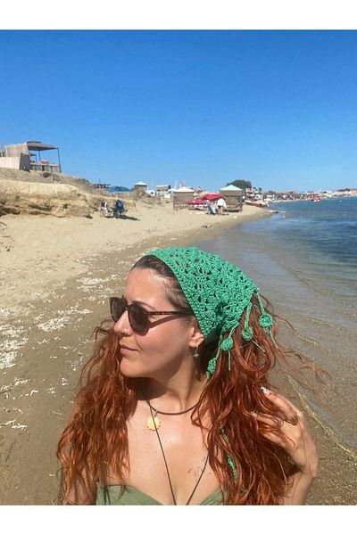 El örgüsü Ydr Design Hand Knitted Bandana