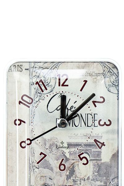 Galaxy Home Magnet Clock Magnet 10*18 cm Alaçatı Ποδήλατο Θεματικό Ψυγείο Επιτραπέζιο και Ρολόι τοίχου