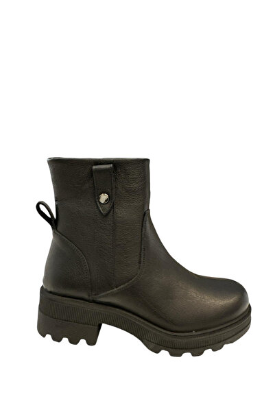 Castle Black YLDZ- 212581 -1 Cizme clasice de damă din piele naturală neagră