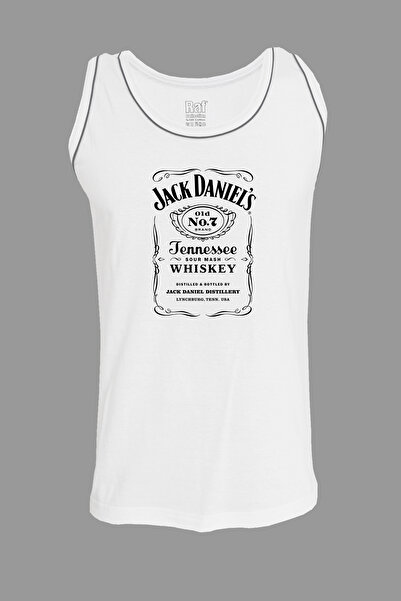 Raf Coll Erkek Askılı T-shirt Jack Dainiels Dijital Baskılı