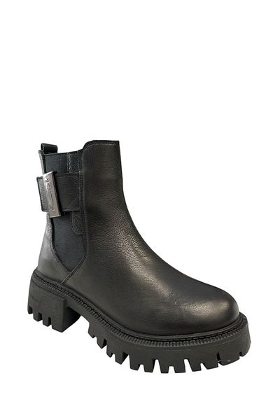 Castle Black YLDZ-23783-1 Cizme clasice de damă din piele naturală negre