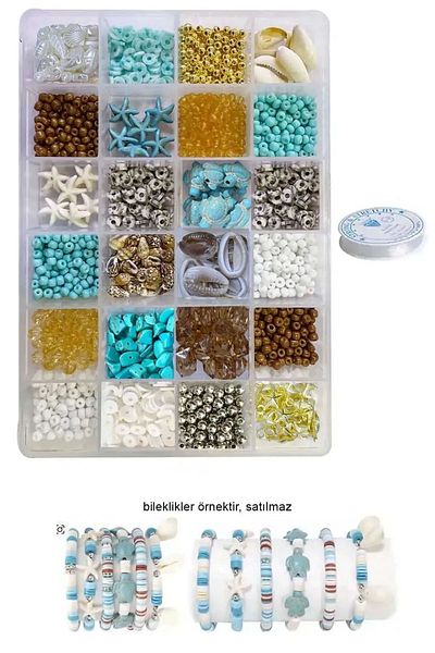 By MO Accessories Καλοκαιρινή σεζόν Φυσική πέτρα Αστερίας Κοχύλι Fimo με Χάντρες Άμμου Σετ Χόμπι Κατασκευής Κοσμημάτων