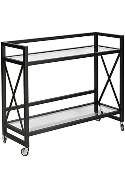 MERZANA Bar Servis Arabası, Siyah Servis Ve Sunum Arabası