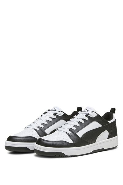 Puma 392328 01 Rebound V6 Low ανδρικό αθλητικό παπούτσια μαύρο λευκό