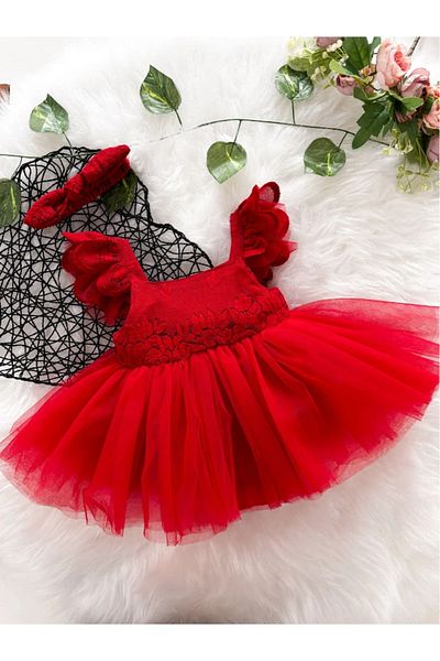 aysskids Nomi Bandana Baby Girl Wedding Birthday Special Day Mevlüt Romper