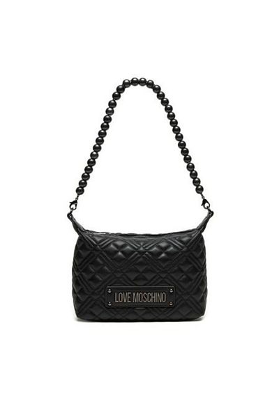 Love Moschino BORSA QUILTED PU NEGRI+GALV.G.METAL