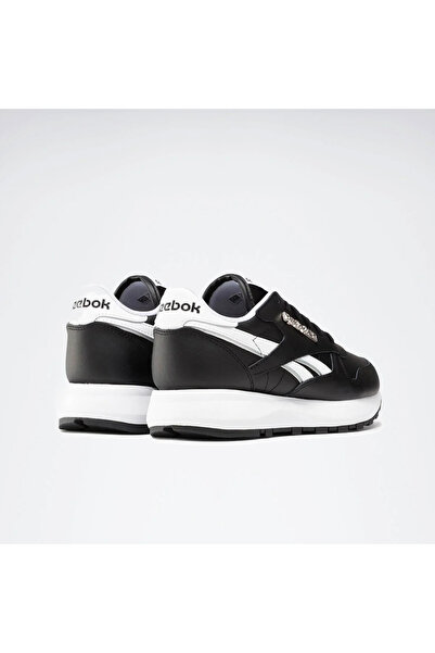Reebok 100074549 - Black and White Classic Leather Women's Sneakers
