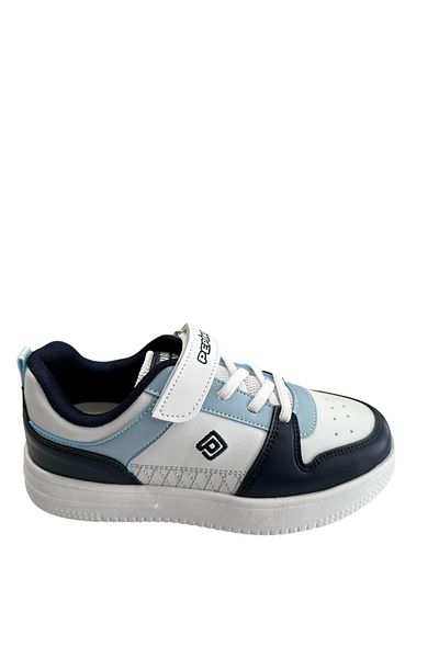 pepino 1603 Model Boys' Sneakers - Velcro White Navy Blue