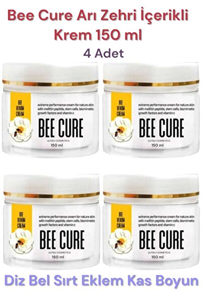 ULFİSU COSMETİCO Bee cure Krem 150 ML 4 Ad - Diz, Bel, Kas , Eklem, Sırt Vücu...