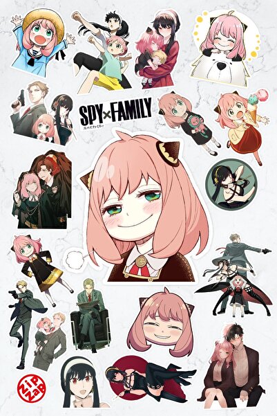 ZipZap Spy X Family Anime Sticker Paketi (20 Adet)