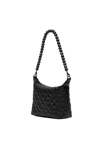Love Moschino BORSA QUILTED PU NEGRI+GALV.G.METAL
