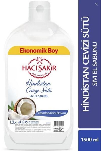 Hacı Şakir Liquid Soap 1.5L Coconut