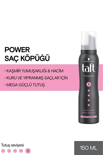 Taft Saç Köpüğü Kaşmir Yumuşaklığı Power Cashmere 150 ml