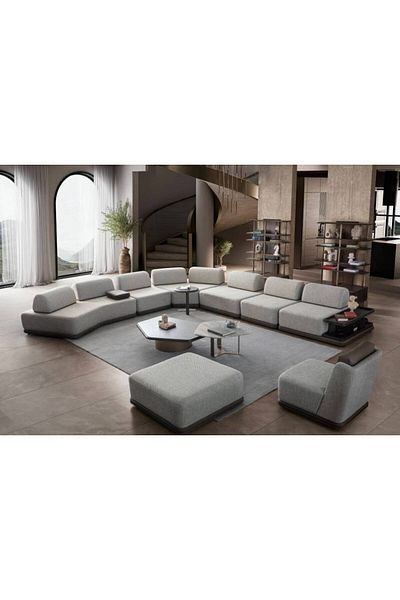 BIZ NAS Luxury Corner Sofa 🛋️ - Elegant and Modern Home Furniture