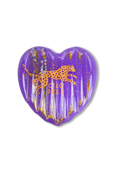 Swim Essentials Purple Leopard Şişme Deniz ve Havuz Yatağı 150cm