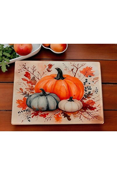 Maya Tempered Glass Vegetable Fruit Chopping Cutting Board, Oval Edges, Antibacterial 25X35Cm