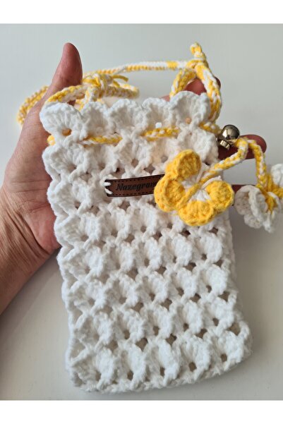 nazegram Knitted Phone Bag, Mini Bag, Crossbody Bag