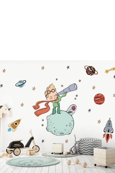 KT Decor Küçük Prens Çocuk Ve Bebek Odası Duvar Sticker Seti