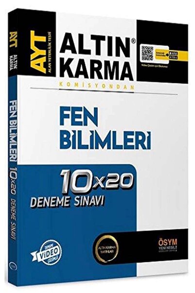 Altın Karma Yayınları Altın Karma Ayt Fen Bilimleri 10x40 Deneme Video Çözümlü