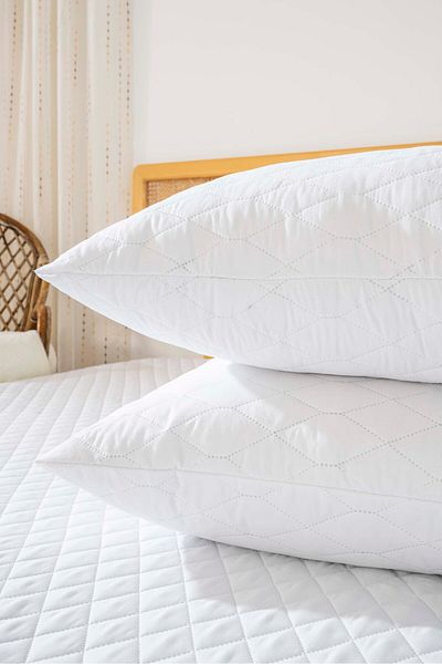 Rivaİstanbul Elisa Liquid Proof Quilted 2-Piece Pillow Mattresses
