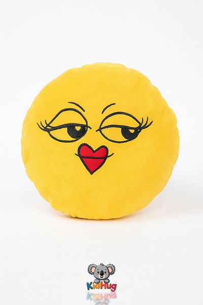 KidHug Emoji Plush Pillow – Optional - Lover, Choice, Kokoş Emoji Pillows, Home Car Office Gift Smile