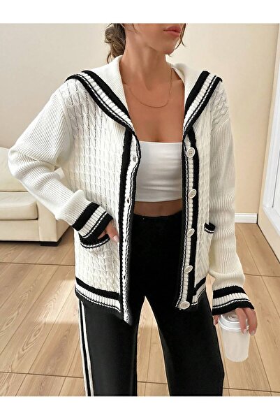 hidafashion Buttoned Knitwear Cardigan Set