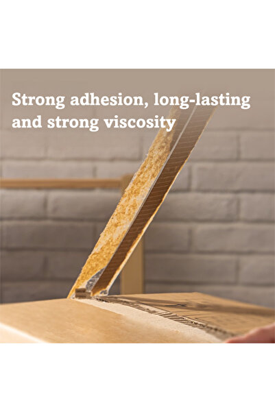 Deli 30202 Packing Tape, 48mm×50y×50um, Transparent, 6 Rolls – For Warehouse, Office & Home