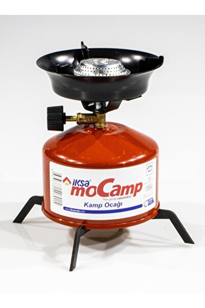 gaman Taşınabilir Ocak Iksa Mocamp Çakmak Gazlı Pratik Kamp Ocağı - Piknik Tüpü Metal Ayaklık