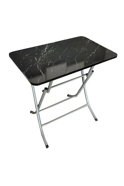 HARLEM Folding table with melamine MDF top Harlem® Granith, 40/60, 18mm top, Granite model, Black