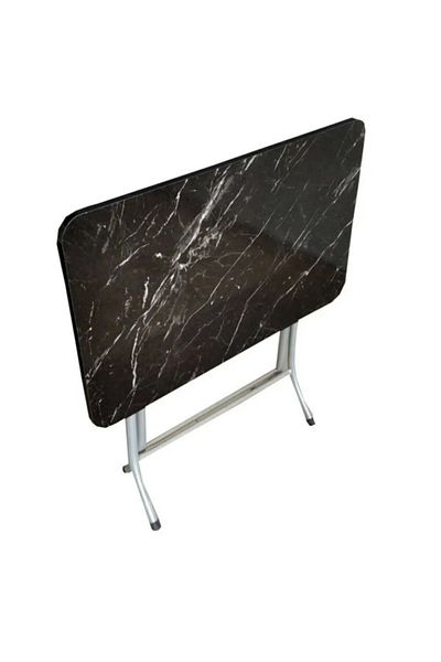 HARLEM Folding table with melamine MDF top Harlem® Granith, 40/60, 18mm top, Granite model, Black