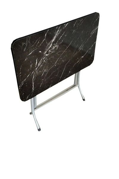HARLEM Folding Table With Melamine MDF Top ® Granith, 70x120x72 Centimeters,