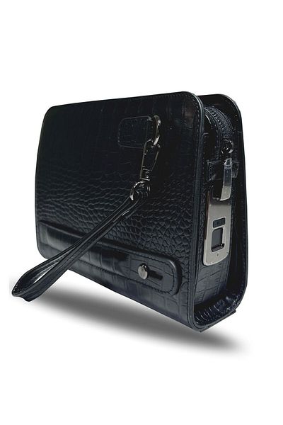 AYAZ DERİ Nous – Genuine Leather Handbag with Fingerprint Reader