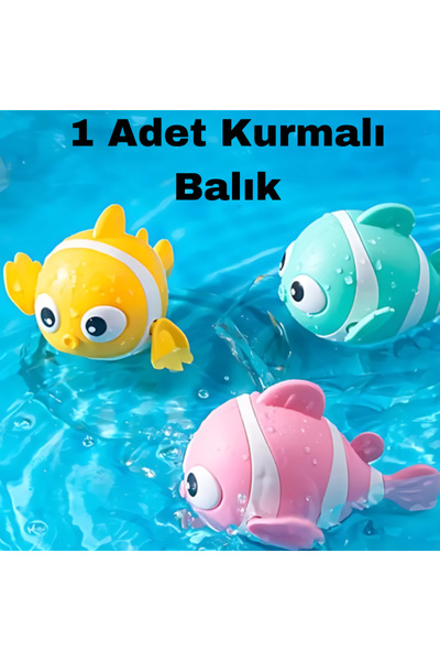 Kurmalı Balık Bebek Banyo Oyuncağı