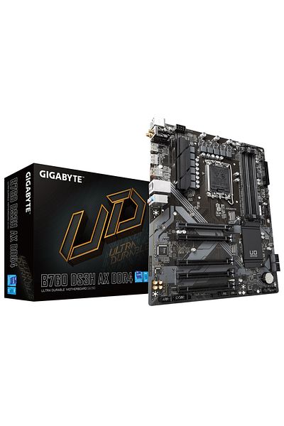 Gigabyte B760-Ds3H-Ax-Ddr4 Intel B760 Socket 1700 Ddr4 5333Mhz Atx Gaming (Gamer) Motherboard