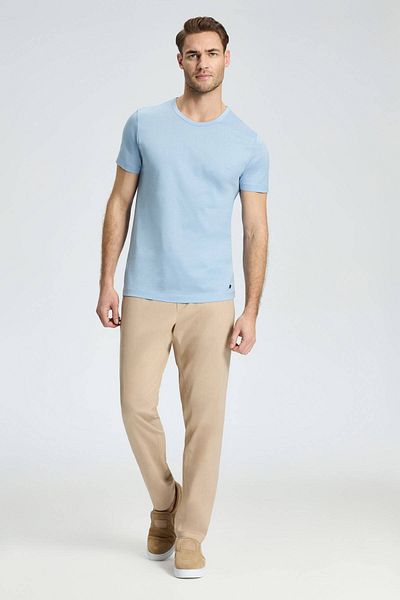 Hemington Crew Neck Light Blue Basic T-Shirt