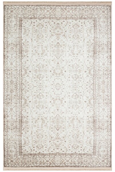 kilim home سجادة بقاعدة منسوجة عرقية منقوشة عتيقة باللون البيج مارس 3056