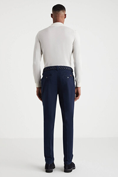 Hemington Pamuklu Lacivert Regular Fit Chino Pantolon