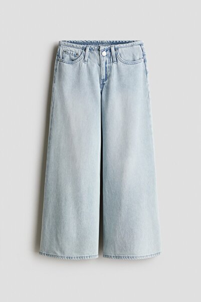 H&M Geniş Paçalı Kot Pantolon